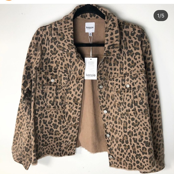 kensie leopard jacket